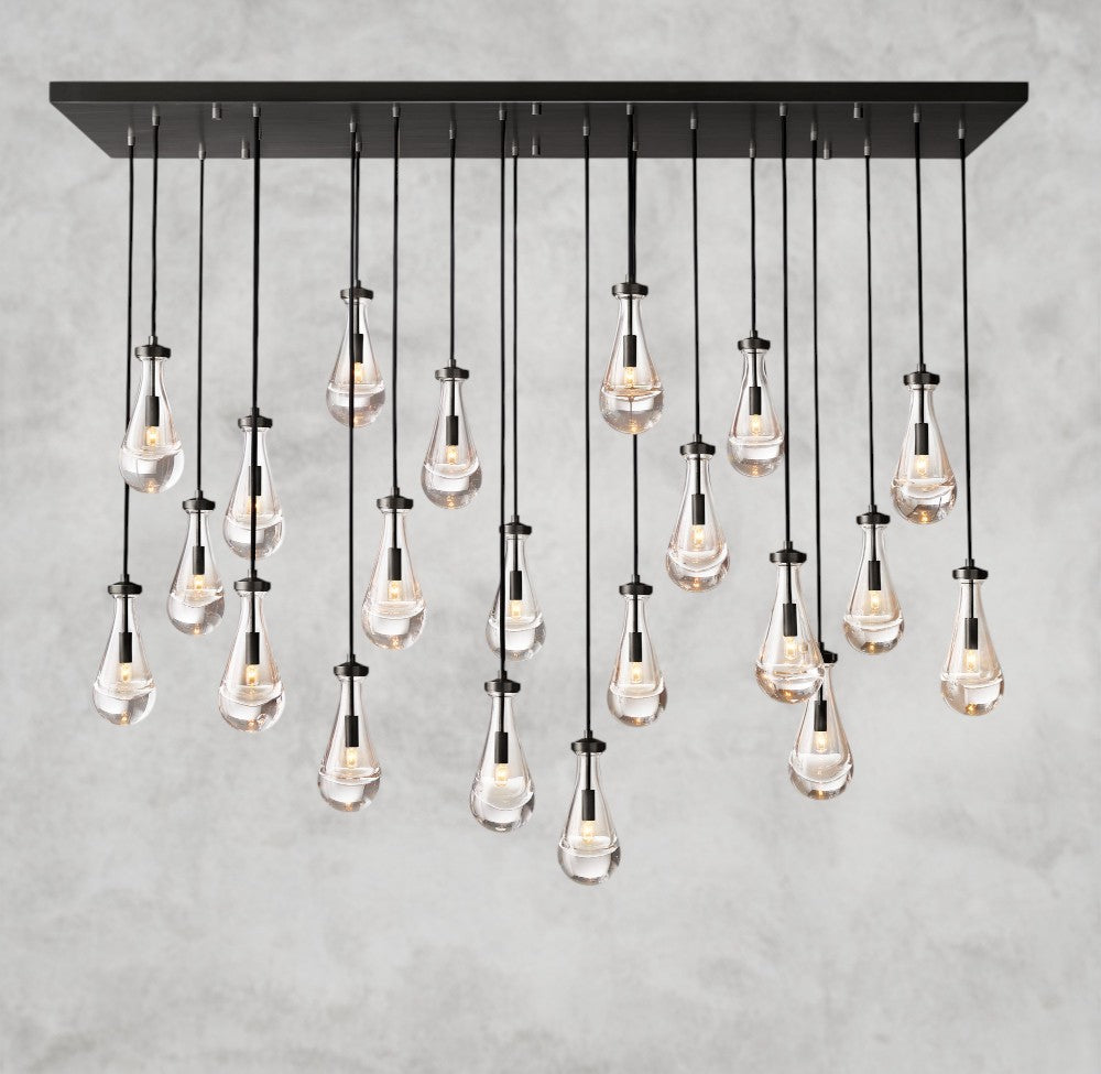 Rain Rectangular Chandelier 54", 72"